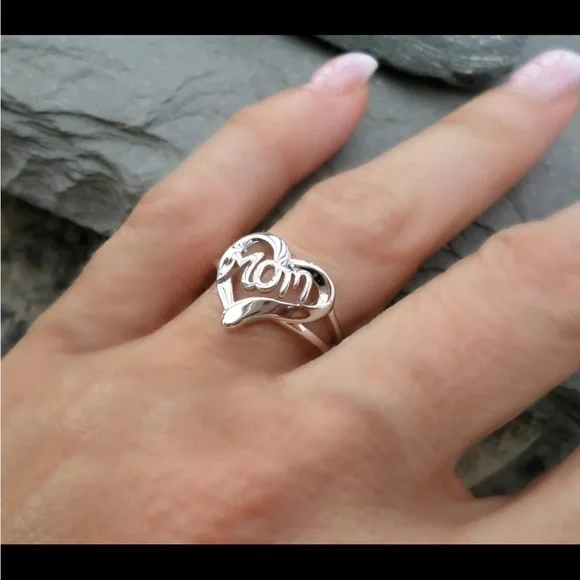 New Women’s 925 Silver Beautiful Romantic Mom Heart - Picture 3 of 5